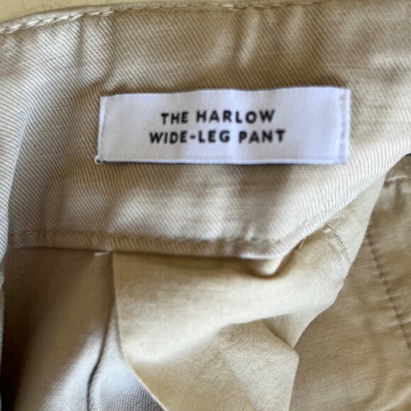 NWT Madewell The Harlow Wide-Leg Pant in Drapey Twill | Size 4 - Picture 5 of 11
